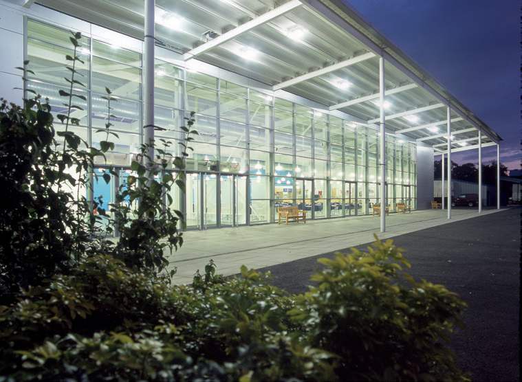 Glass-fronted NAEC Stoneleigh building from the venue brochure